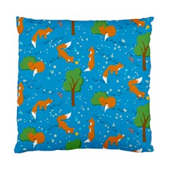 Red Fox In The Forest Standard Cushion Case (two Sides) by SychEva