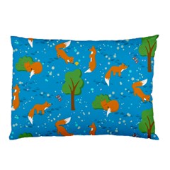 Red Fox In The Forest Pillow Case by SychEva