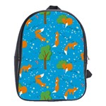 Red Fox In The Forest School Bag (Large) Front