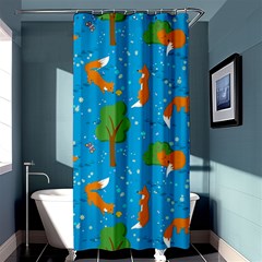 Red Fox In The Forest Shower Curtain 36  X 72  (stall)  by SychEva