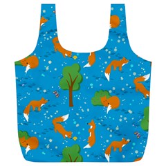 Red Fox In The Forest Full Print Recycle Bag (xl) by SychEva