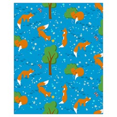 Red Fox In The Forest Drawstring Bag (small) by SychEva