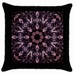 Rose Gold Mandala Throw Pillow Case (black) by MRNStudios