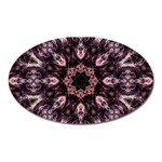 Rose Gold Mandala Oval Magnet Front