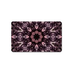 Rose Gold Mandala Magnet (name Card) by MRNStudios