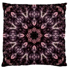 Rose Gold Mandala Large Flano Cushion Case (two Sides) by MRNStudios