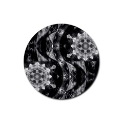 Gemini Mandala Rubber Round Coaster (4 Pack)  by MRNStudios