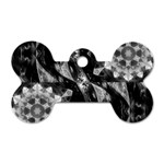 Gemini Mandala Dog Tag Bone (Two Sides) Front