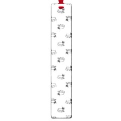 Funny Monster Feline Drawing Motif Pattern Large Book Marks by dflcprintsclothing