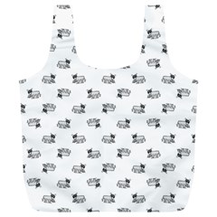 Funny Monster Feline Drawing Motif Pattern Full Print Recycle Bag (xl)