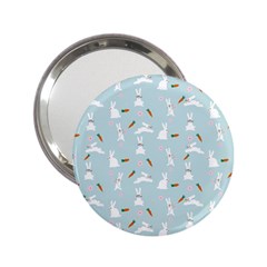 Funny And Funny Hares  And Rabbits In The Meadow 2 25  Handbag Mirrors by SychEva