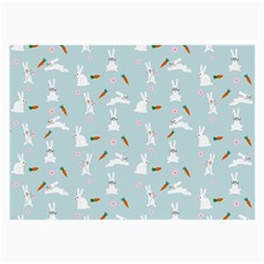 Funny And Funny Hares  And Rabbits In The Meadow Large Glasses Cloth by SychEva