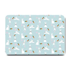 Funny And Funny Hares  And Rabbits In The Meadow Small Doormat  by SychEva