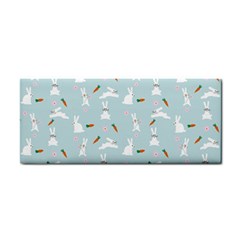 Funny And Funny Hares  And Rabbits In The Meadow Hand Towel by SychEva