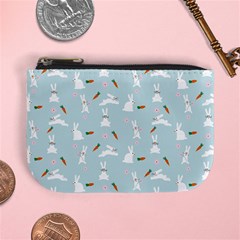 Funny And Funny Hares  And Rabbits In The Meadow Mini Coin Purse by SychEva