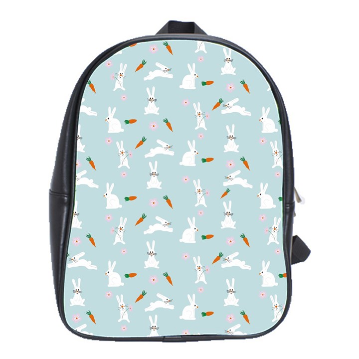 Funny And Funny Hares  And Rabbits In The Meadow School Bag (Large)