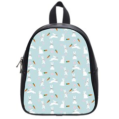 Funny And Funny Hares  And Rabbits In The Meadow School Bag (small) by SychEva