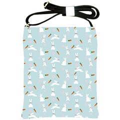 Funny And Funny Hares  And Rabbits In The Meadow Shoulder Sling Bag by SychEva