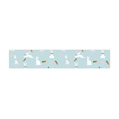 Funny And Funny Hares  And Rabbits In The Meadow Flano Scarf (mini) by SychEva