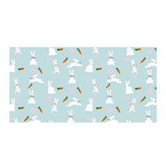 Funny And Funny Hares  And Rabbits In The Meadow Satin Wrap by SychEva