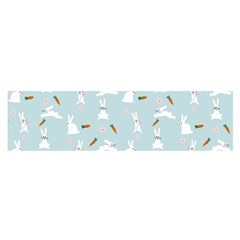 Funny And Funny Hares  And Rabbits In The Meadow Satin Scarf (oblong) by SychEva