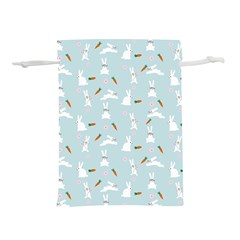 Funny And Funny Hares  And Rabbits In The Meadow Lightweight Drawstring Pouch (l) by SychEva