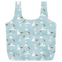 Funny And Funny Hares  And Rabbits In The Meadow Full Print Recycle Bag (xxl) by SychEva