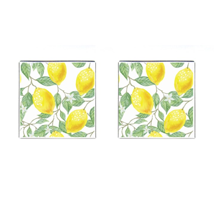 Vintage Lemons Cufflinks (Square)