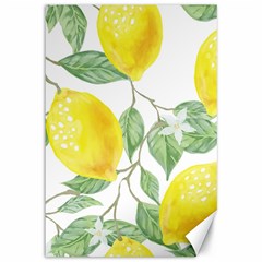 Vintage Lemons Canvas 12  X 18 