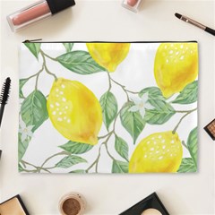 Vintage Lemons Cosmetic Bag (xl)