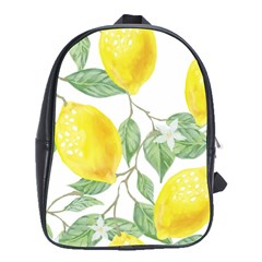 Vintage Lemons School Bag (large)