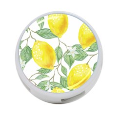 Vintage Lemons 4-port Usb Hub (one Side)