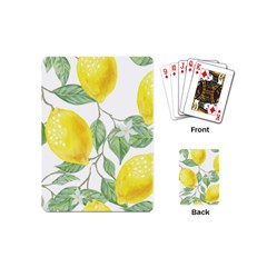 Vintage Lemons Playing Cards Single Design (mini)