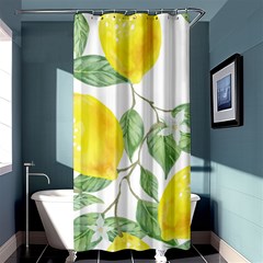 Vintage Lemons Shower Curtain 36  X 72  (stall) 