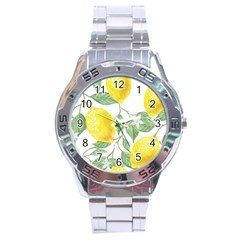 Vintage Lemons Stainless Steel Analogue Watch