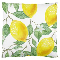 Vintage Lemons Large Cushion Case (two Sides) by SomethingForEveryone