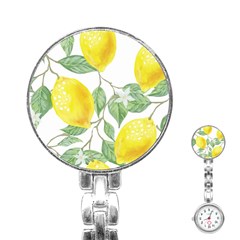 Vintage Lemons Stainless Steel Nurses Watch