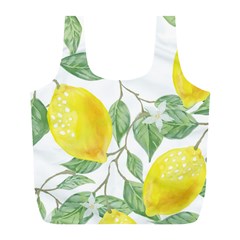 Vintage Lemons Full Print Recycle Bag (l)