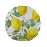 Vintage Lemons Standard 15  Premium Flano Round Cushions Front