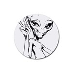 Paul Alien Rubber Round Coaster (4 pack)  Front