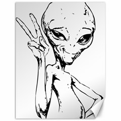 Paul Alien Canvas 12  X 16  by KenArtShop