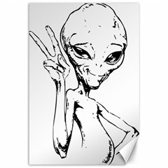 Paul Alien Canvas 12  X 18  by KenArtShop