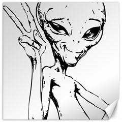 Paul Alien Canvas 16  X 16  by KenArtShop