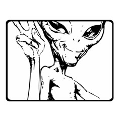 Paul Alien Fleece Blanket (small) by KenArtShop