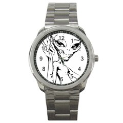 Paul Alien Sport Metal Watch by KenArtShop