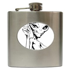 Paul Alien Hip Flask (6 Oz) by KenArtShop