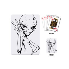 Paul Alien Playing Cards Single Design (mini) by KenArtShop