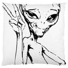 Paul Alien Large Cushion Case (one Side) by KenArtShop