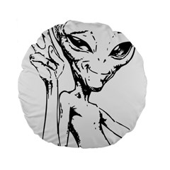 Paul Alien Standard 15  Premium Round Cushions by KenArtShop