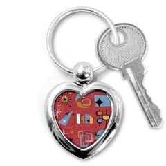 50s Key Chain (heart) by NerdySparkleGoth